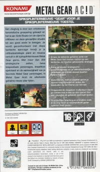 Metal Gear Acid [NL] Box Art