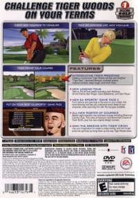 Tiger Woods PGA Tour 2005 Box Art