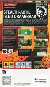 Metal Gear Solid: Portable Ops (Niet Bestemd voor Verkoop) Box Art