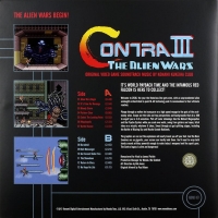 Contra III: The Alien Wars Original Video Game Soundtrack LP (red / blue) Box Art