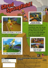 Simpsons Skateboarding, The Box Art