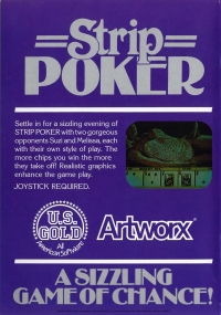 Strip Poker (Artworx / disk) Box Art