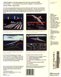 Microsoft Flight Simulator 4.0 (5.25 Floppy Disk) Box Art