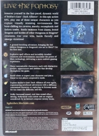 Baldur's Gate: Dark Alliance - Platinum Hits Box Art