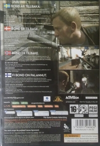 James Bond 007: Quantum of Solace [DK][FI][NO][SE] Box Art