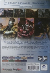Elder Scrolls III, The: Morrowind: Game of the Year Edition - Ubisoft eXclusive Box Art