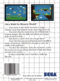 Alex Kidd in Miracle World (No Limits®) Box Art