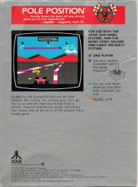Pole Position (1983) Box Art