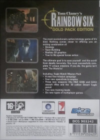 Tom Clancy's Rainbow Six: Gold Pack Edition (plastic case) Box Art