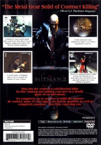 Hitman 2: Silent Assassin (SLUS-20374 / black 2) Box Art