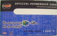 N Crew Official Membership Card (2000-2001) Box Art