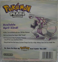 Nintendo Palkia Stylus - Pokémon Pearl Version Box Art