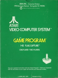Flag Capture (orange text label cartridge) Box Art