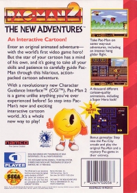Pac-Man 2: The New Adventures (Sega cart) Box Art