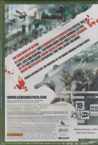 Kane & Lynch: Dead Men (Not for Resale) Box Art