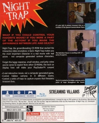 Night Trap (blue cover) Box Art