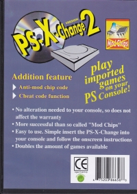 PS-X-Change Version 2 (NTSC / silver disc text) Box Art
