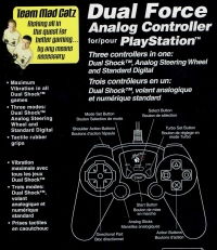 Mad Catz Dual Force Analog Controller (black) Box Art
