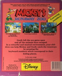 Mickey's Runaway Zoo Box Art