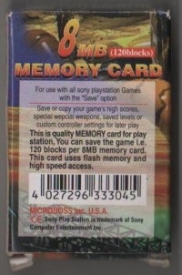 MicroBoss 8MB Memory Card Box Art