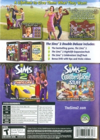 Sims 2, The: Double Deluxe (Vista/XP/2000/98) Box Art