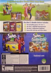 Sims 2, The: Double Deluxe (100 Million) Box Art