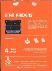 Star Raiders Box Art