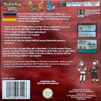 Pokémon Rubin-Edition (two PEGI ratings) Box Art