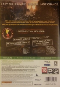 Metro: Last Light - Limited Edition (ECD901232) Box Art