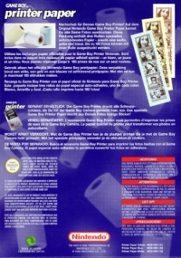 Nintendo Game Boy Printer Paper [EU] Box Art