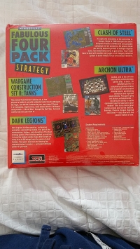 Mindscape Fabulous Four Pack: Clash of Steel, Wargame Construction Set II: Tanks, Archon Ultra, Dark Legions Box Art