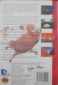 Lion King, The (Assembled in Mexico) Box Art