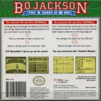 Bo Jackson: Two Games in One Box Art