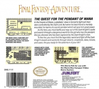 Final Fantasy Adventure (Sunsoft) Box Art