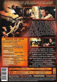 Resident Evil - Metropolitan Édition Prestige (DVD / Warner Home Video France Div 4) Box Art