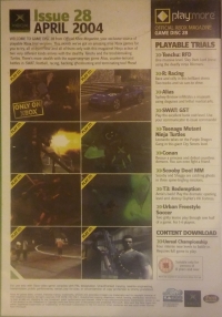 Official UK Xbox Magazine Game Disc 28 Box Art