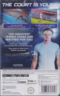 Tennis World Tour Box Art