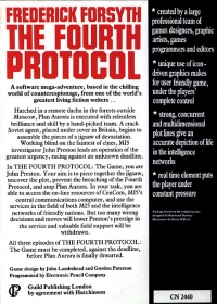Frederick Forsyth: The Fourth Protocol Box Art