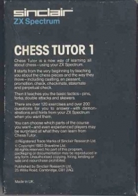 Chess Tutor 1 Box Art