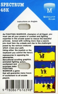 Fighting Warrior (Melbourne House / blue) Box Art