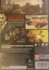 Mafia II (with Xbox LIVE warning label) Box Art