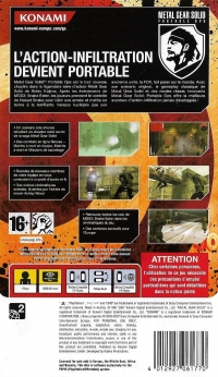 Metal Gear Solid: Portable Ops [FR] Box Art