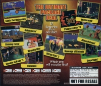 Sega Smash Pack Volume 1 (Not for Resale) Box Art