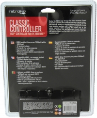 RetroLink N64 Style USB Controller for PC and Mac - Black Box Art
