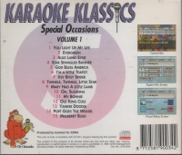 Karaoke Klassics 5: Special Occasions: Volume 1 Box Art