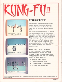 Kung-Fu II: Sticks of Death Box Art