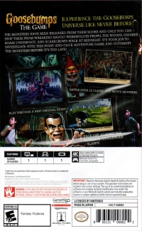 Goosebumps: The Game Box Art