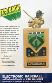 Electronic Baseball (Basic Fun) Box Art