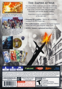 Legend of Heroes, The: Trails of Cold Steel II - Relentless Edition Box Art