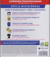 FIFA 19 - Edycja Mistrzowska (Zamówienie przedpremierowe) Box Art